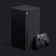 The retail design of the Xbox Series X home console and its new XBOX controller.